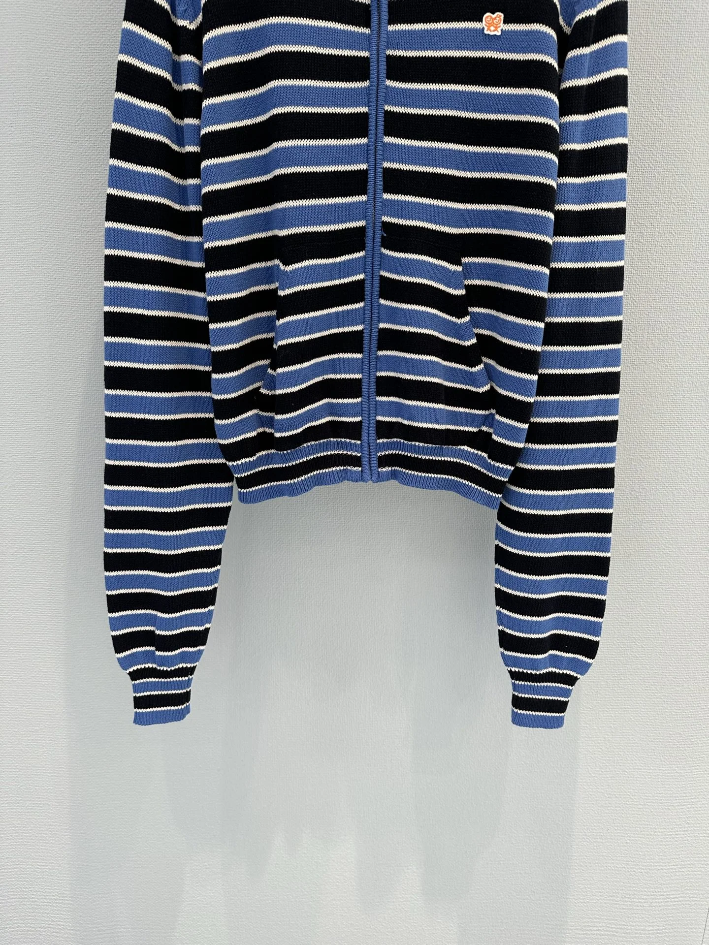 AMI Sweaters Cotton Knit Blue-Black-White S-L B35202609063119 - Image 6