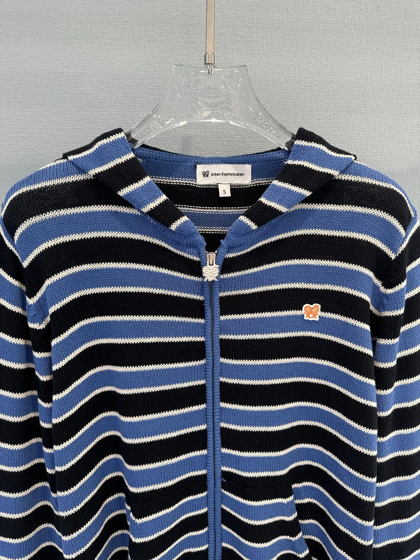 AMI Sweaters Cotton Knit Blue-Black-White S-L B35202609063119 - Image 8