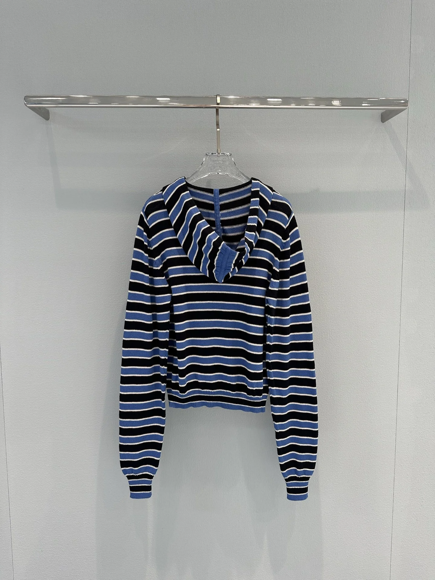 AMI Sweaters Cotton Knit Blue-Black-White S-L B35202609063119 - Image 9