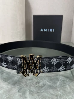 AMIRI Belts Black-Gold A90202609070044