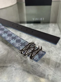 Alternative view of AMIRI Belts Calf Leather Blue-Black A90202609070043