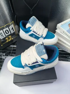 Alternative view of AMIRI Sneakers Suede Leather White-Blue EU35-46 C60202609111960