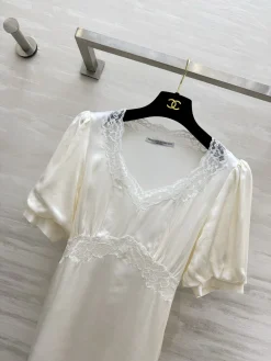 Alternative view of ANN DEMEULEMEESTER Shirts Lace Satin White-Ivory S_M_L B60202609062617