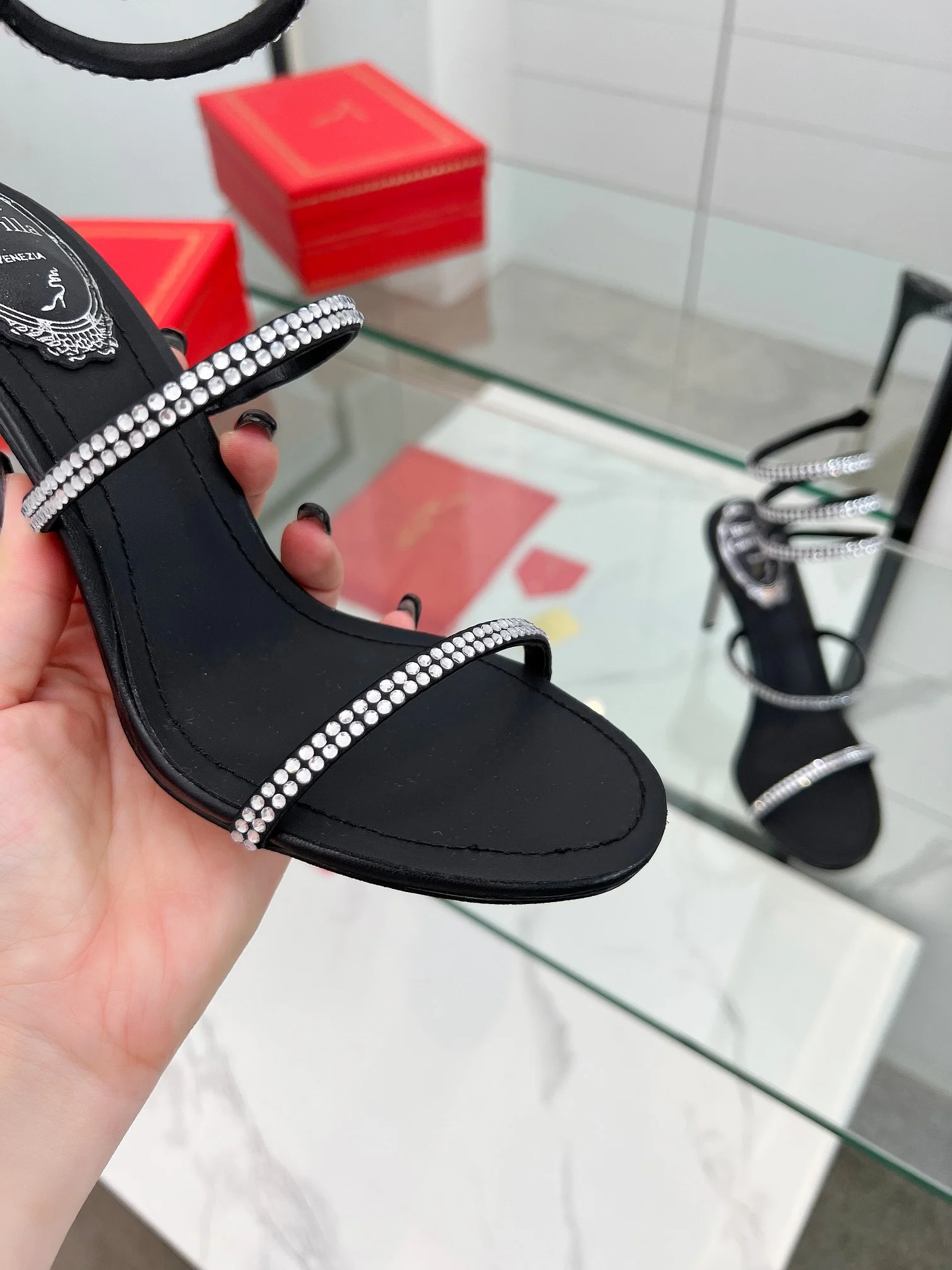 AQUAZZURA Sandals Black-Silver B90202609110324 - Image 6