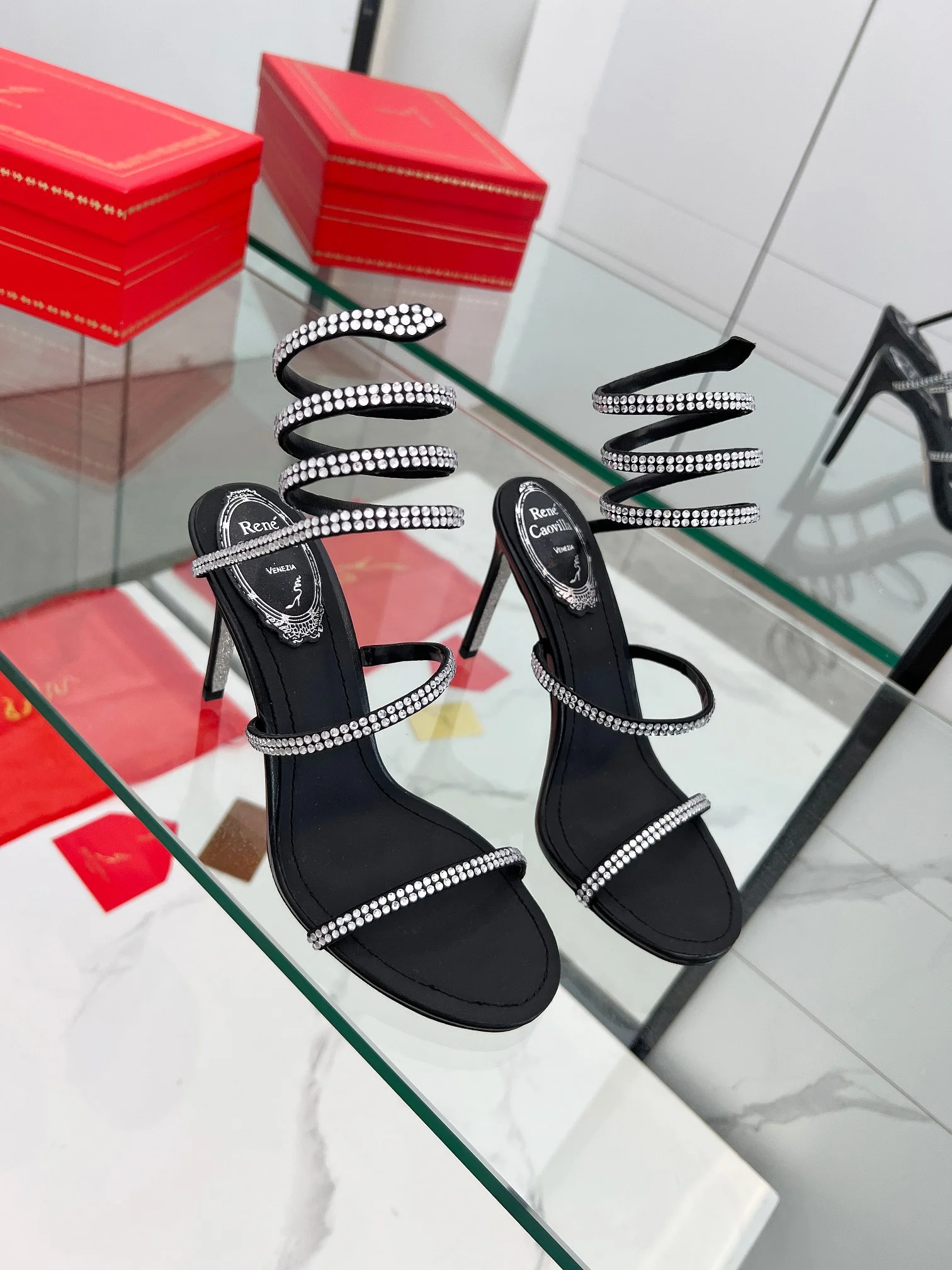 AQUAZZURA Sandals Black-Silver B90202609110324 - Image 8