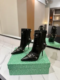 Alternative view of BALENCIAGA Booties Leather Black-Silver EU36 D90202609111421