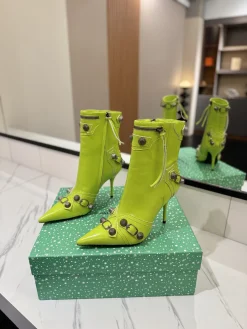 Alternative view of BALENCIAGA Booties Leather Lime D90202609111420