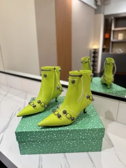 Alternative view of BALENCIAGA Booties Lime D90202609111411