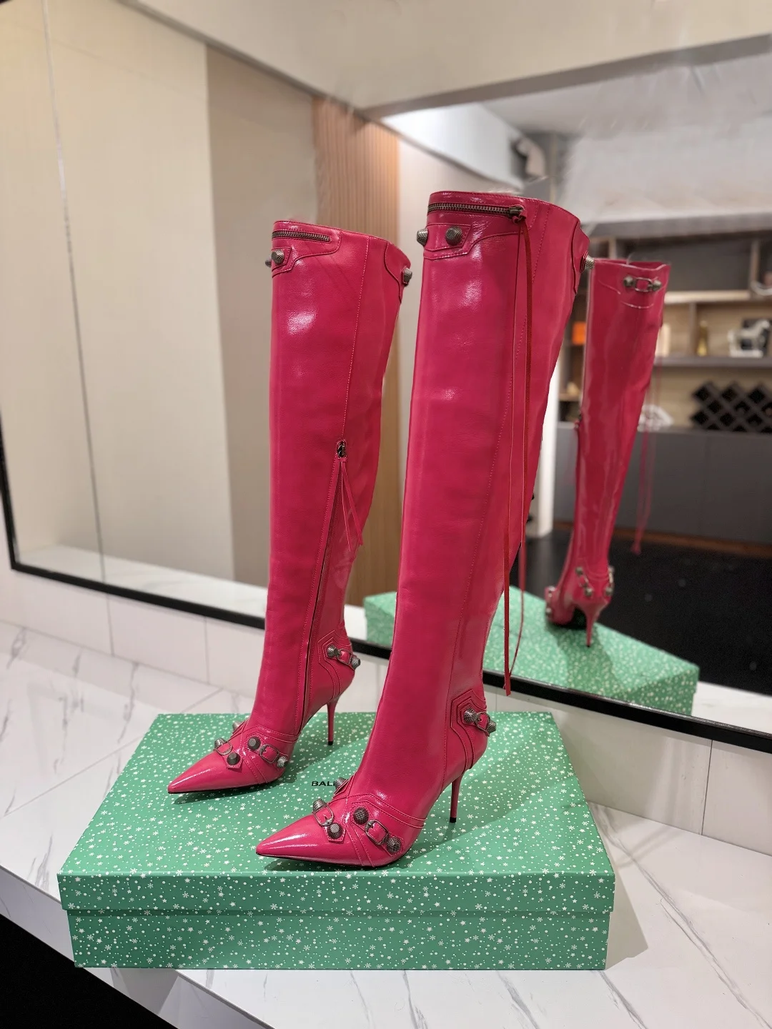 BALENCIAGA Boots Calf Leather Pink F90202609111435 - Image 2
