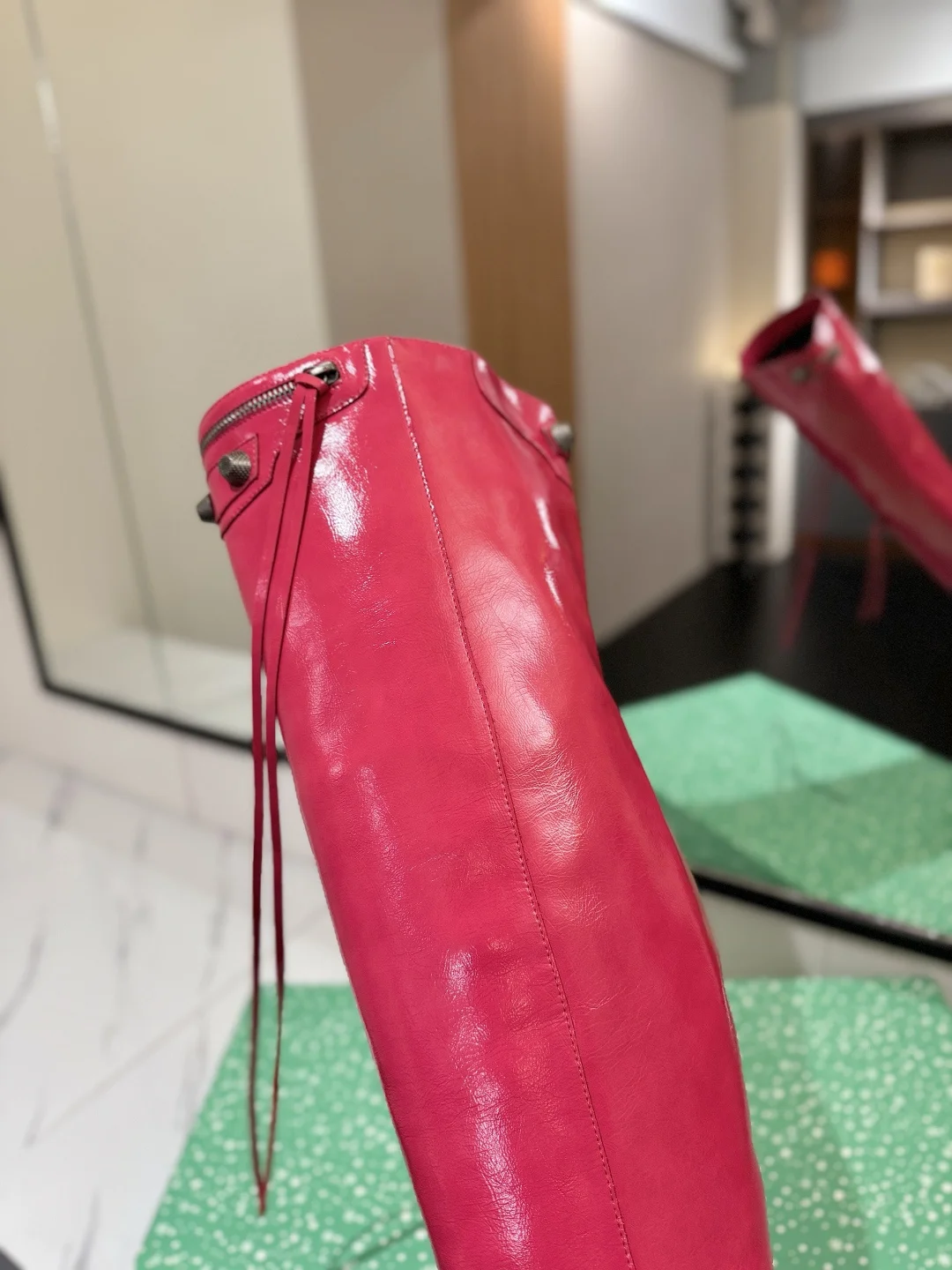 BALENCIAGA Boots Calf Leather Pink F90202609111435 - Image 8