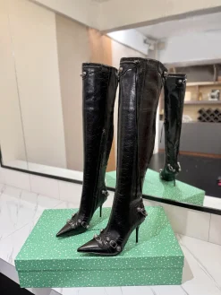 Alternative view of BALENCIAGA Boots Calfskin Leather Black-Silver EU36 F90202609111434