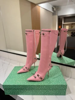 Alternative view of BALENCIAGA Boots Cow Leather Pink-Silver E70202609111425