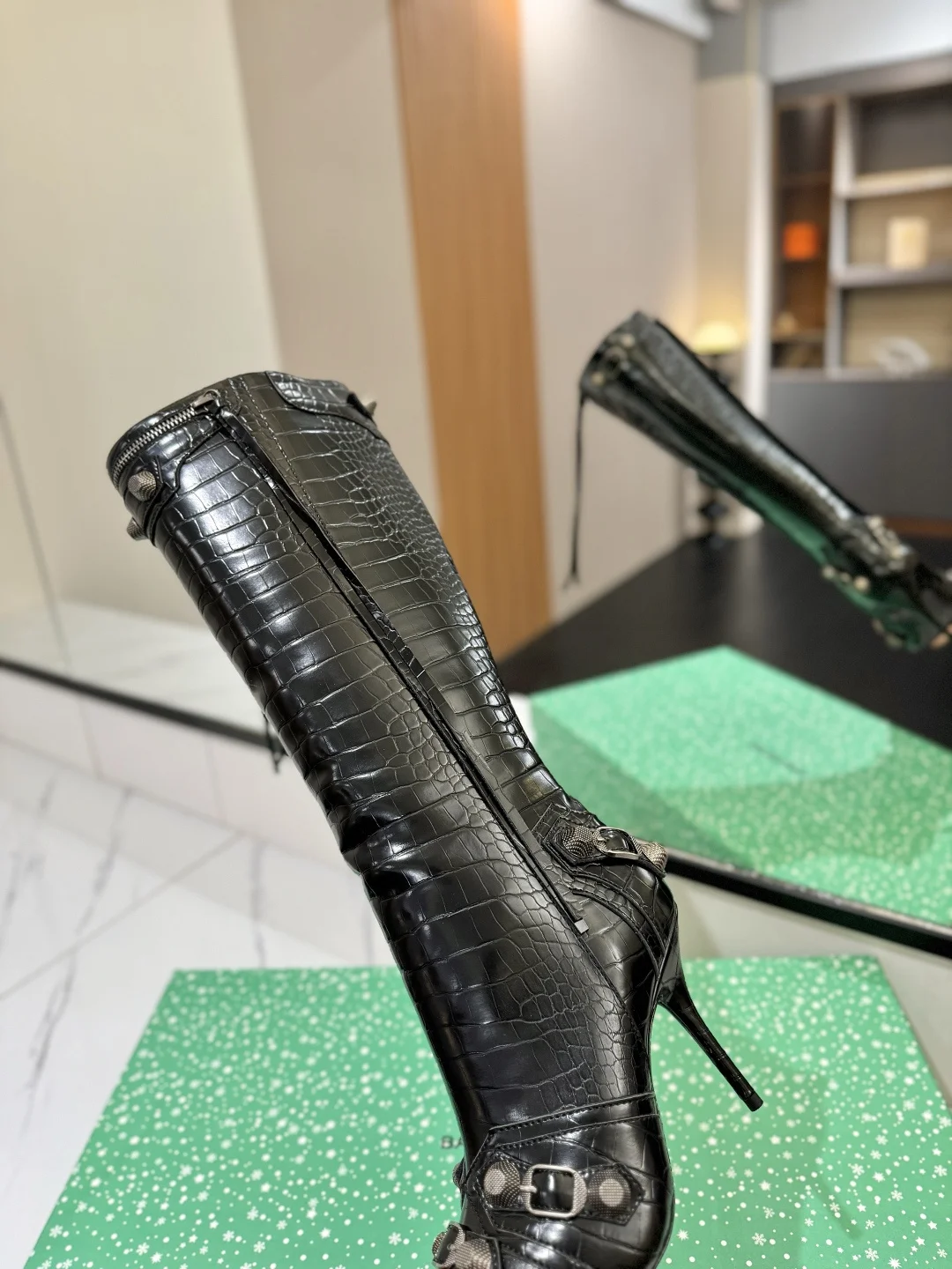 BALENCIAGA Boots Leather Black E70202609111431 - Image 7