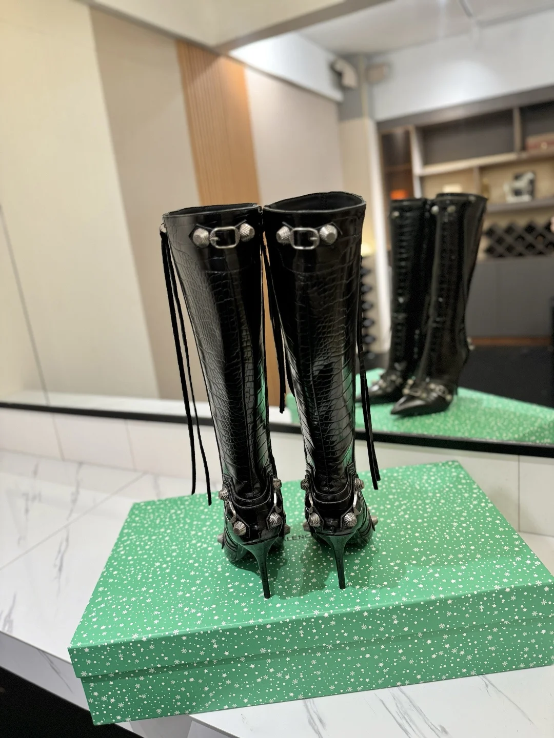 BALENCIAGA Boots Leather Black E70202609111431 - Image 8