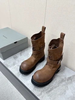 BALENCIAGA Boots Leather Brown-Black EU35-45 D90202609111372