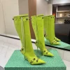 BALENCIAGA Boots Leather Lime-Silver E70202609111424