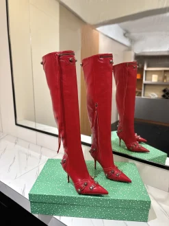 BALENCIAGA Boots Leather Red F90202609111441