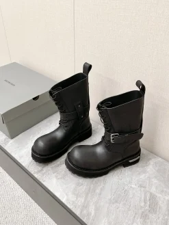 Alternative view of BALENCIAGA Boots Leather Rubber Black EU35-45 D90202609111373