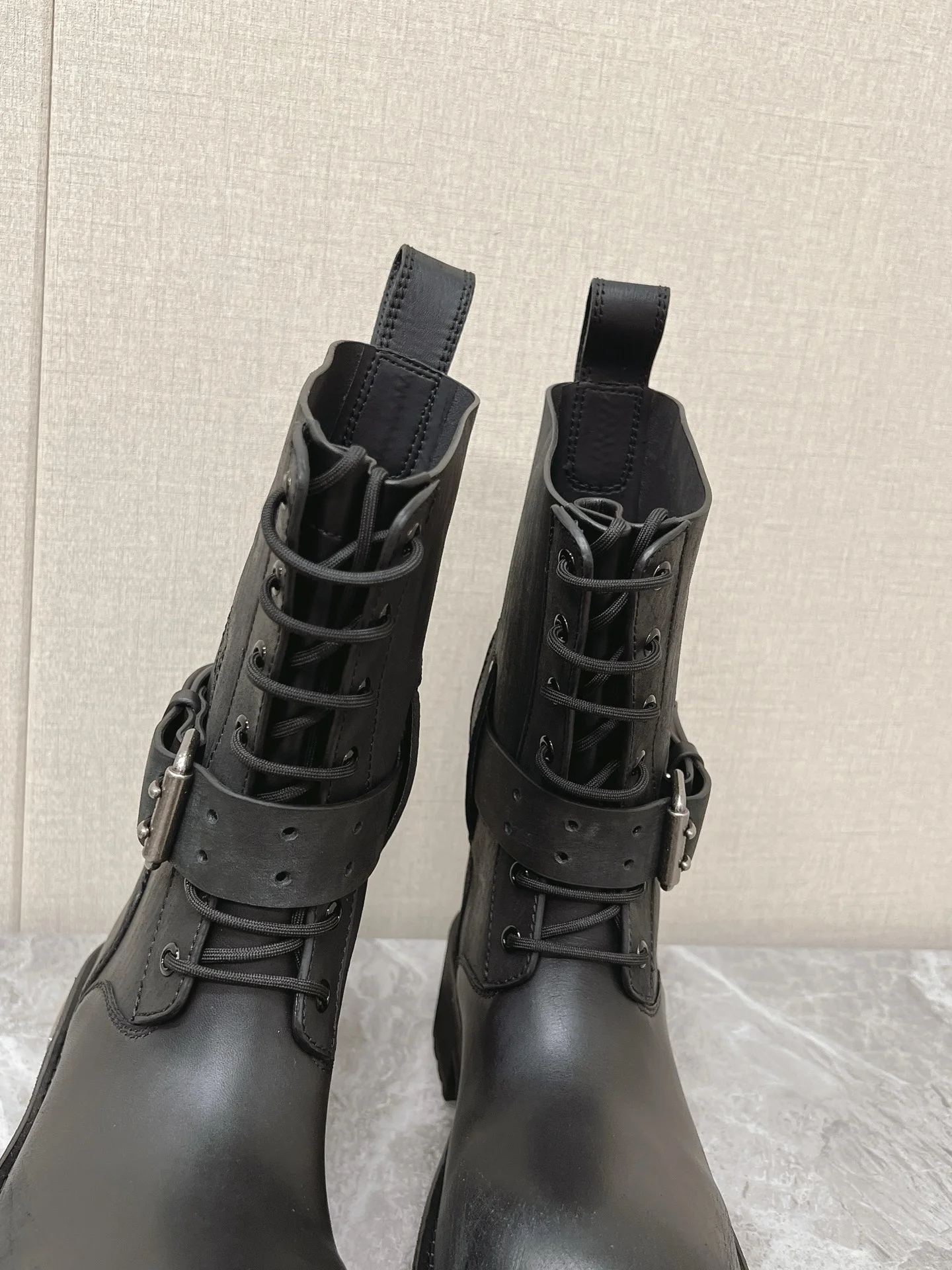 BALENCIAGA Boots Leather Rubber Black EU35-45 D90202609111373 - Image 8