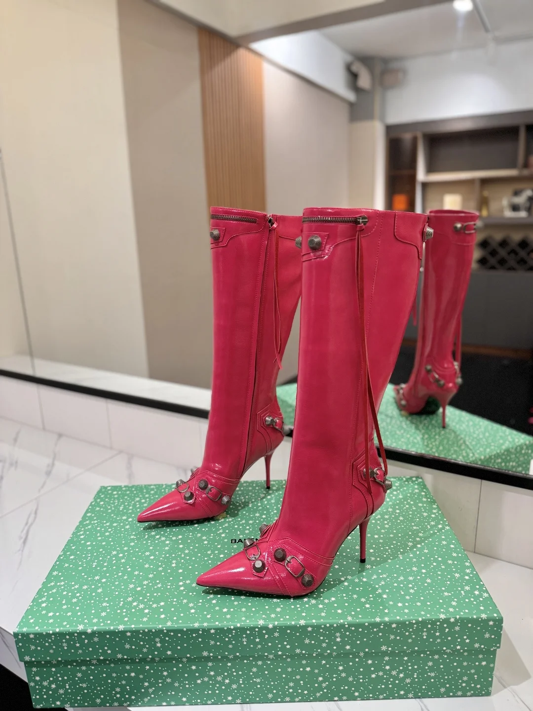 BALENCIAGA Boots Pink-Silver E70202609111430 - Image 2