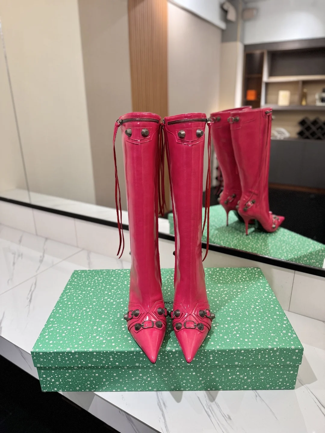 BALENCIAGA Boots Pink-Silver E70202609111430 - Image 3