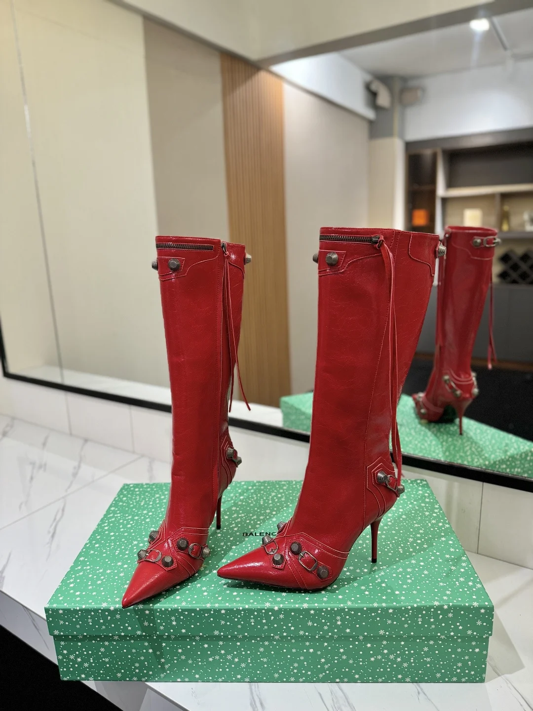 BALENCIAGA Boots Red E70202609111432 - Image 6