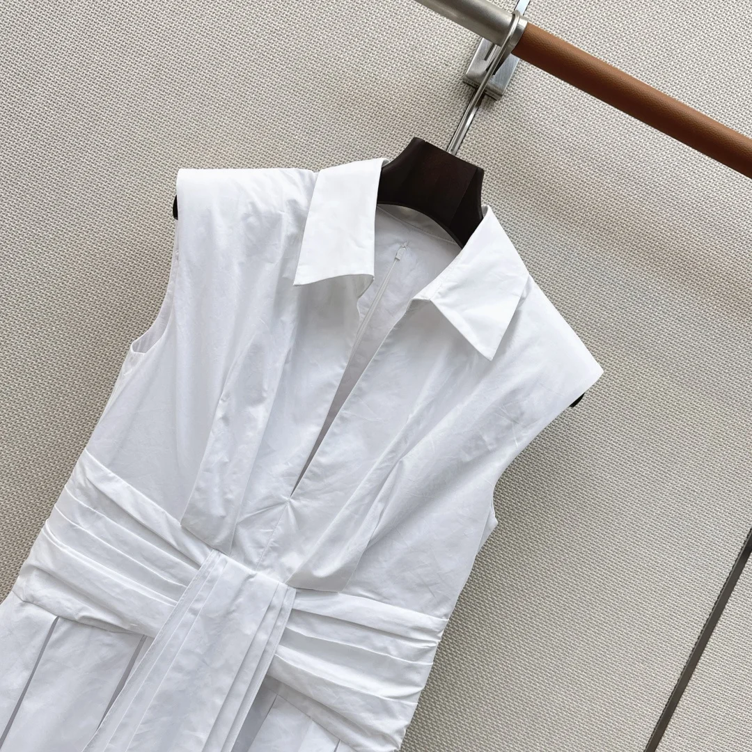 BALENCIAGA Dresses Cotton Poplin White S-L B85202609063433 - Image 3