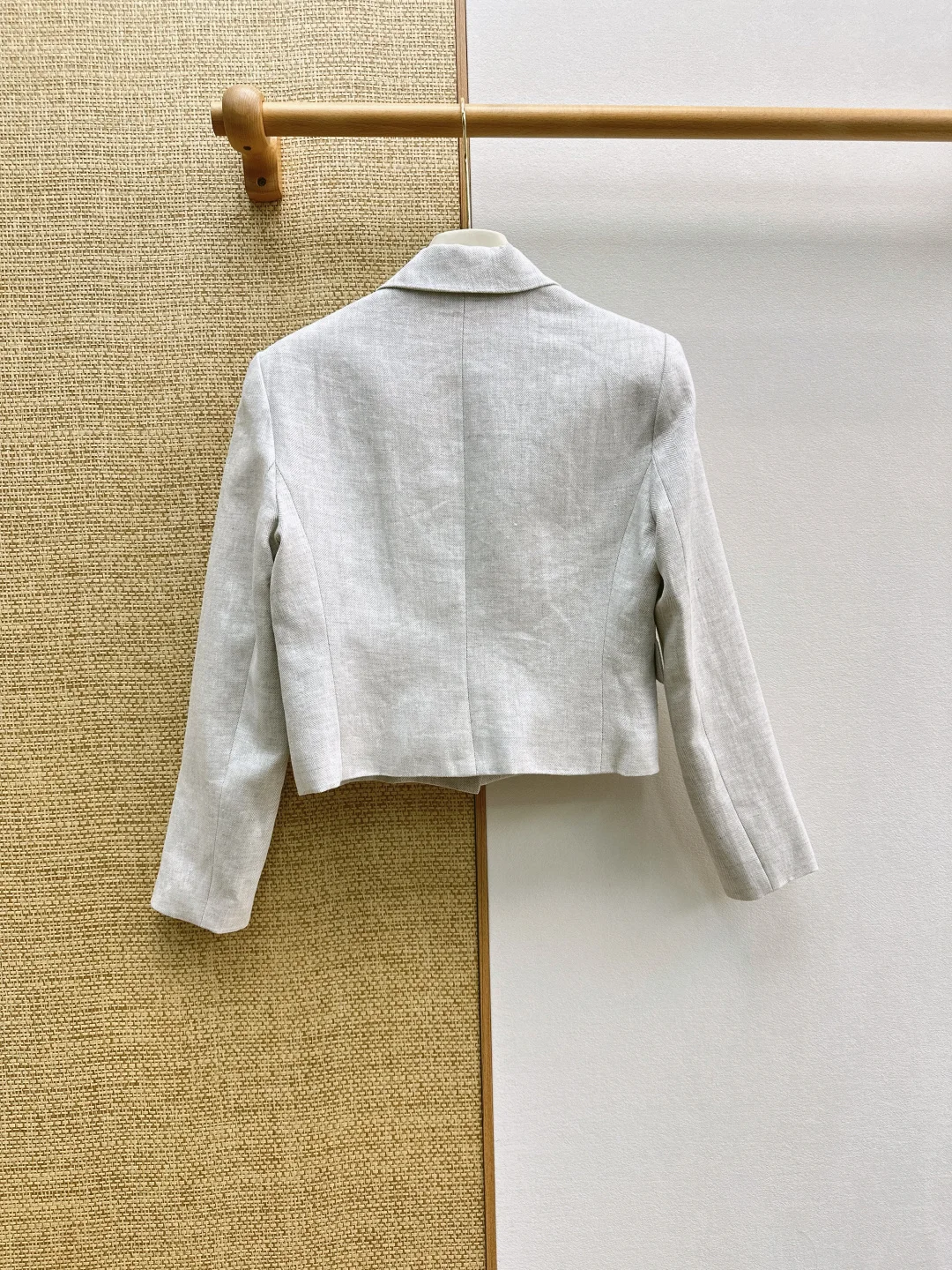 BALENCIAGA Jackets Linen Gray-Black S-L C05202609063276 - Image 9