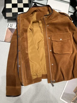 Alternative view of BALENCIAGA Jackets Sheepskin Suede Brown S-XL I50202609060323