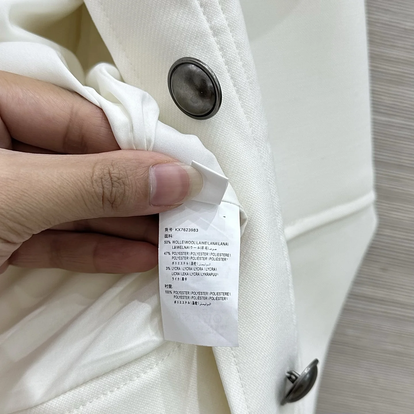 BALENCIAGA Jackets White-Black S-L D45202609062011 - Image 7