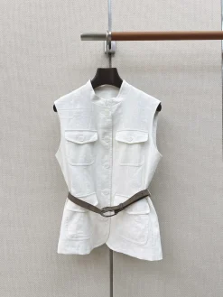 BALENCIAGA Jackets White-Brown S-L C25202609063315