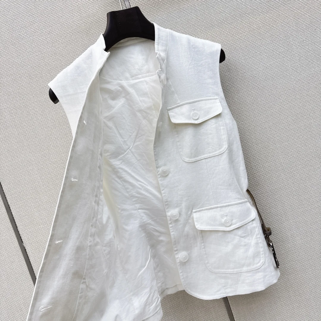 BALENCIAGA Jackets White-Brown S-L C25202609063315 - Image 9