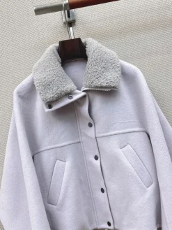 Alternative view of BALENCIAGA Jackets Wool Cashmere Light Gray-Gray S-M-L E40202609060529