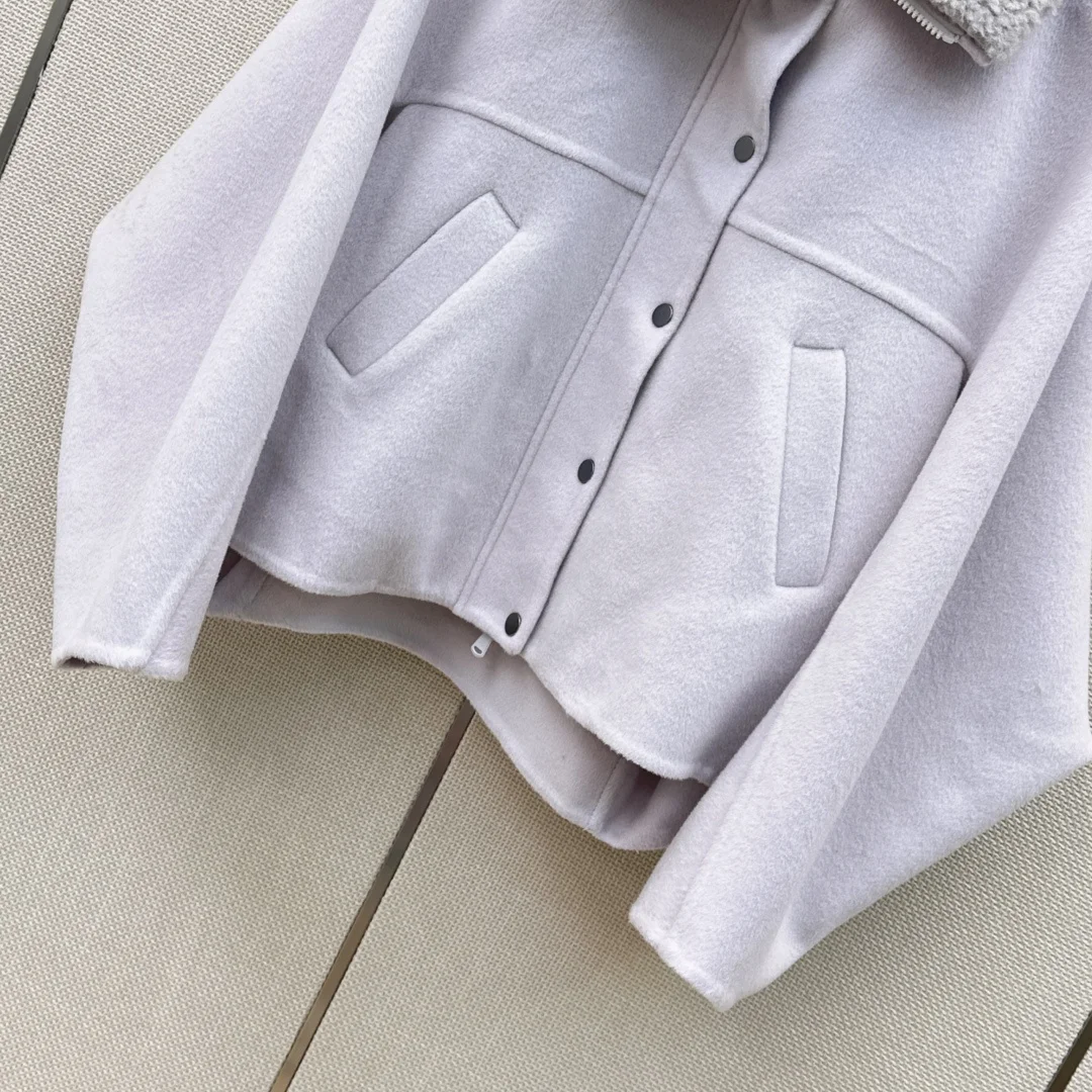 BALENCIAGA Jackets Wool Cashmere Light Gray-Gray S-M-L E40202609060529 - Image 4