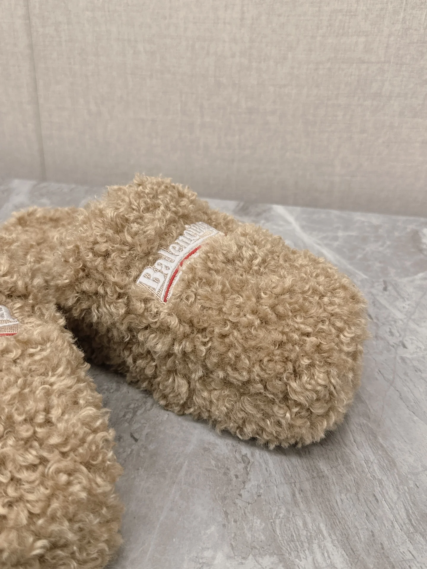 BALENCIAGA Slippers Brushed Cotton Beige-White EU35-44 B10202609111360 - Image 7