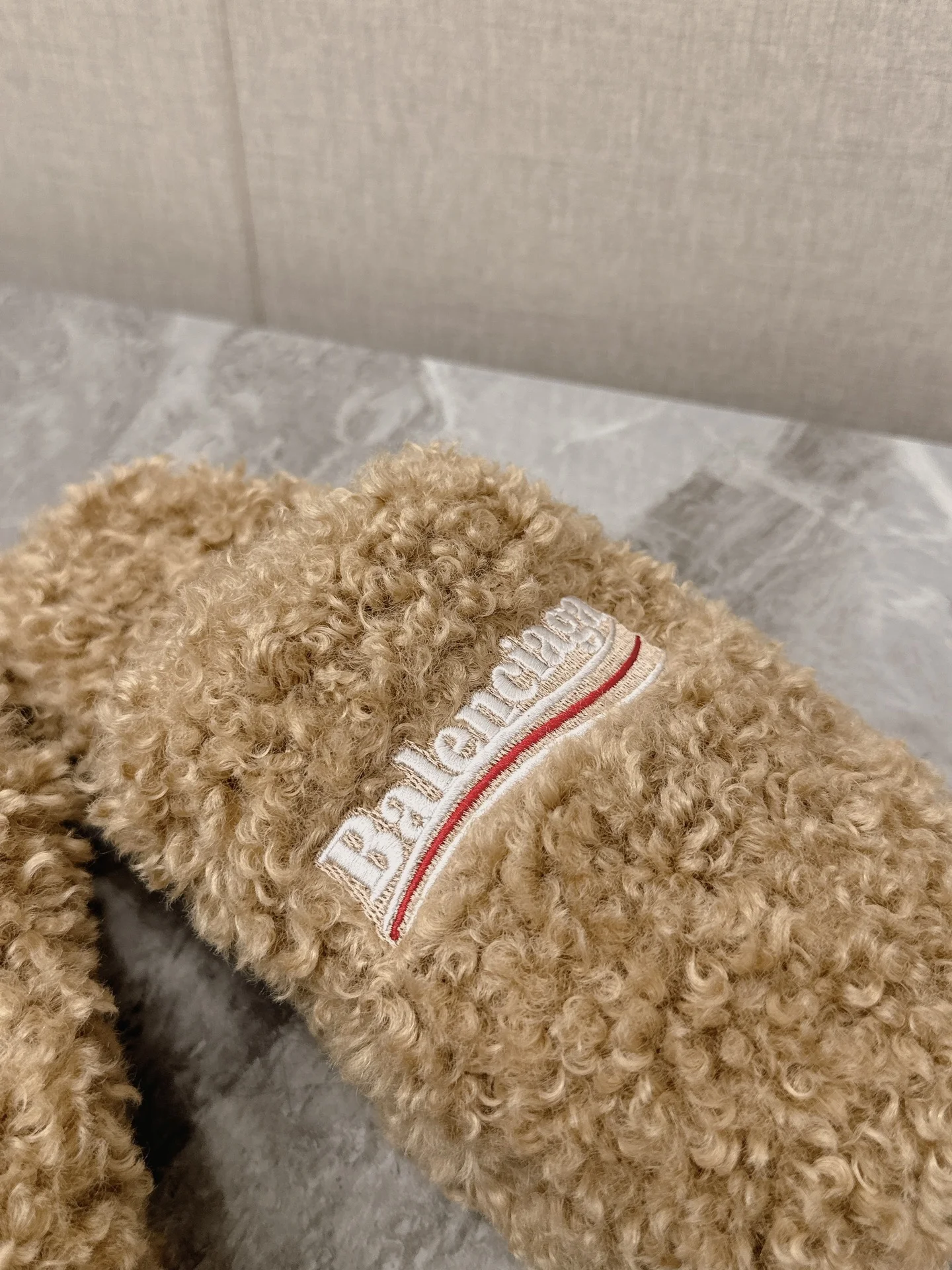 BALENCIAGA Slippers Brushed Cotton Beige-White EU35-44 B10202609111360 - Image 9