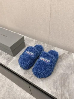 BALENCIAGA Slippers Brushed Cotton Blue EU35-44 B10202609111359