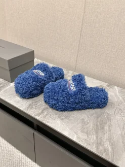 Alternative view of BALENCIAGA Slippers Brushed Cotton Blue EU35-44 B10202609111359