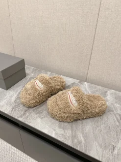 Alternative view of BALENCIAGA Slippers Brushed Cotton Brown-White EU35-45 B00202609111396