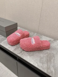 Alternative view of BALENCIAGA Slippers Brushed Cotton Pink-White EU35-44 B10202609111361