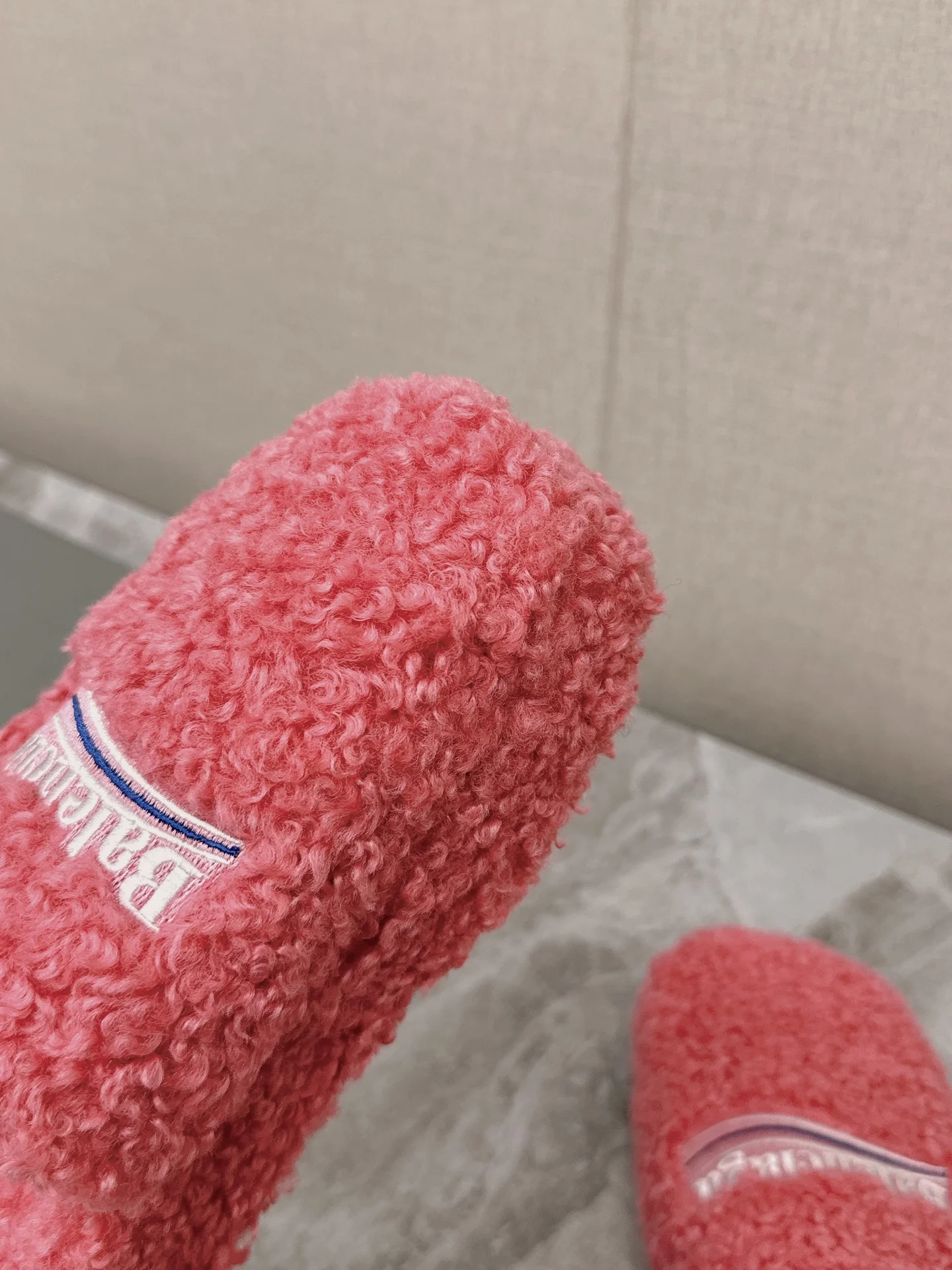 BALENCIAGA Slippers Brushed Cotton Pink-White EU35-44 B10202609111361 - Image 7
