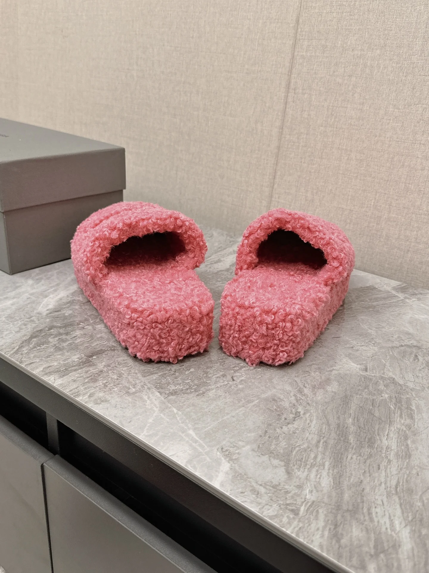 BALENCIAGA Slippers Brushed Cotton Pink-White EU35-44 B10202609111361 - Image 8