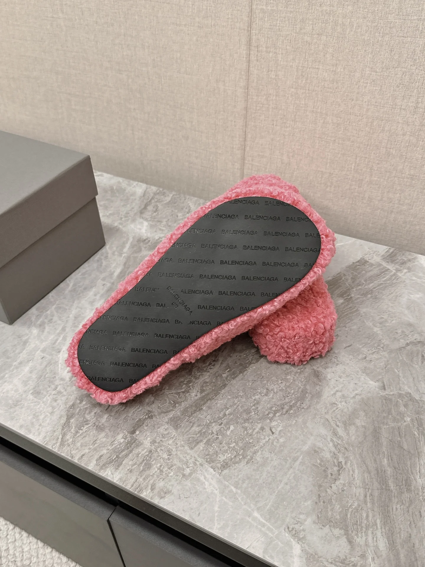 BALENCIAGA Slippers Brushed Cotton Pink-White EU35-44 B10202609111361 - Image 9