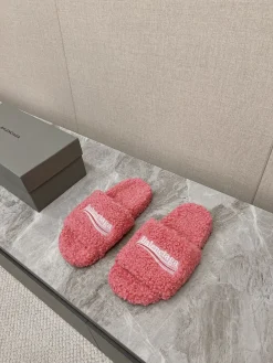 BALENCIAGA Slippers Cotton Rubber Pink-White EU35-45 A70202609111400