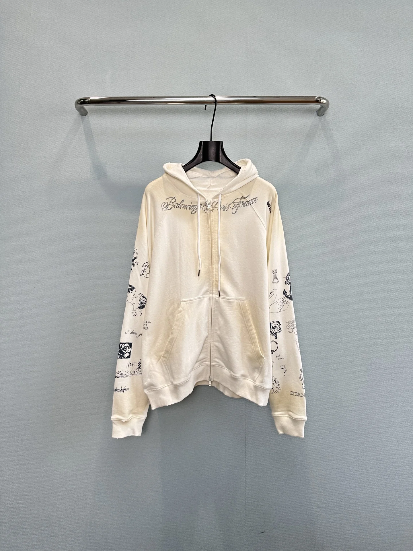 BALENCIAGA Sweaters Cream-Black S-L C30202609060317 - Image 2