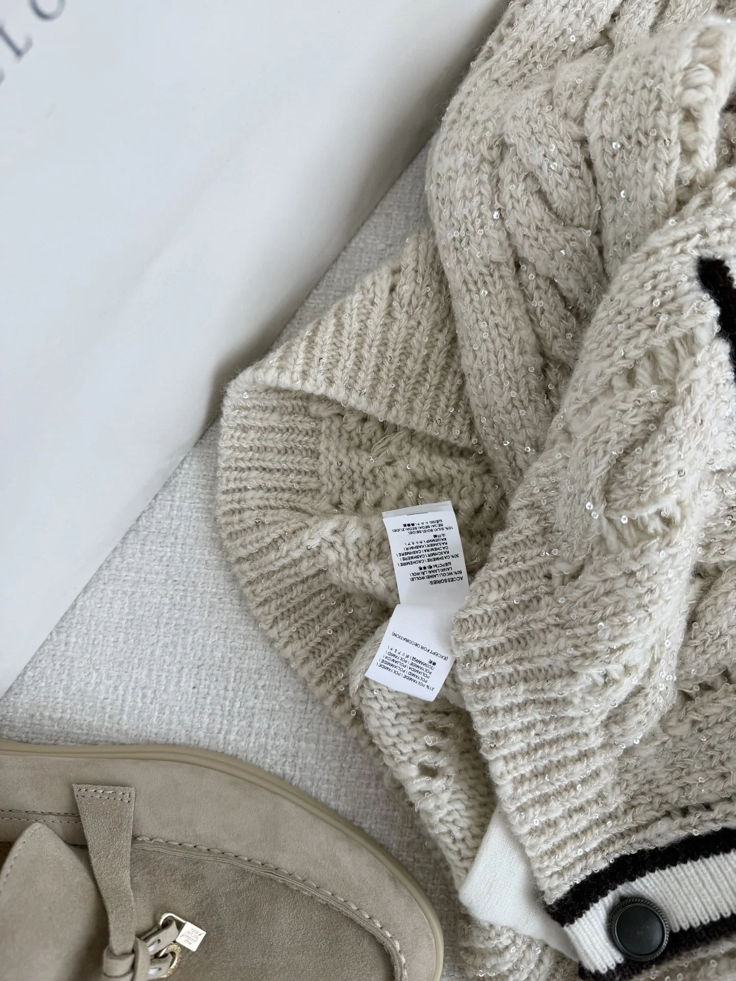 BALENCIAGA Sweaters Cream-Black S-L D55202609061997 - Image 7