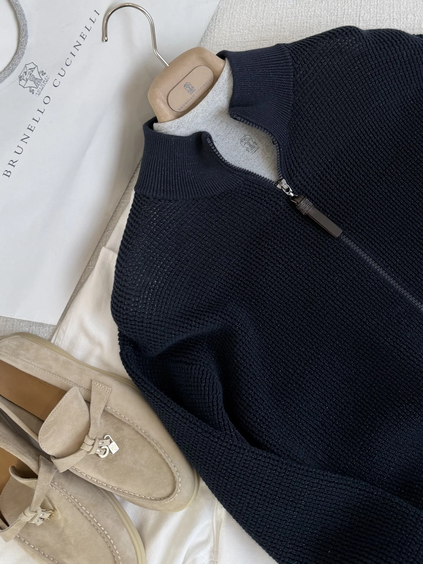BALENCIAGA Sweaters Navy-Gray S-L B55202609061555 - Image 2