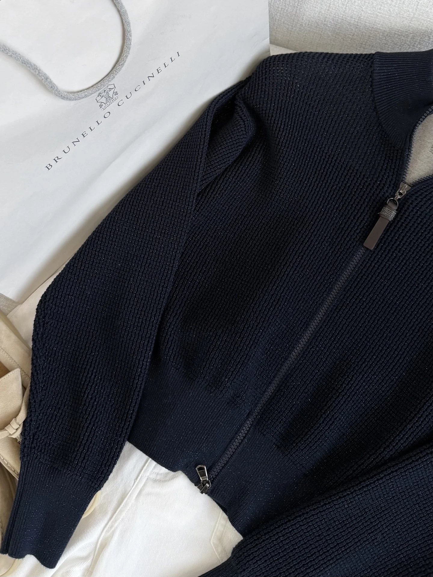 BALENCIAGA Sweaters Navy-Gray S-L B55202609061555 - Image 3