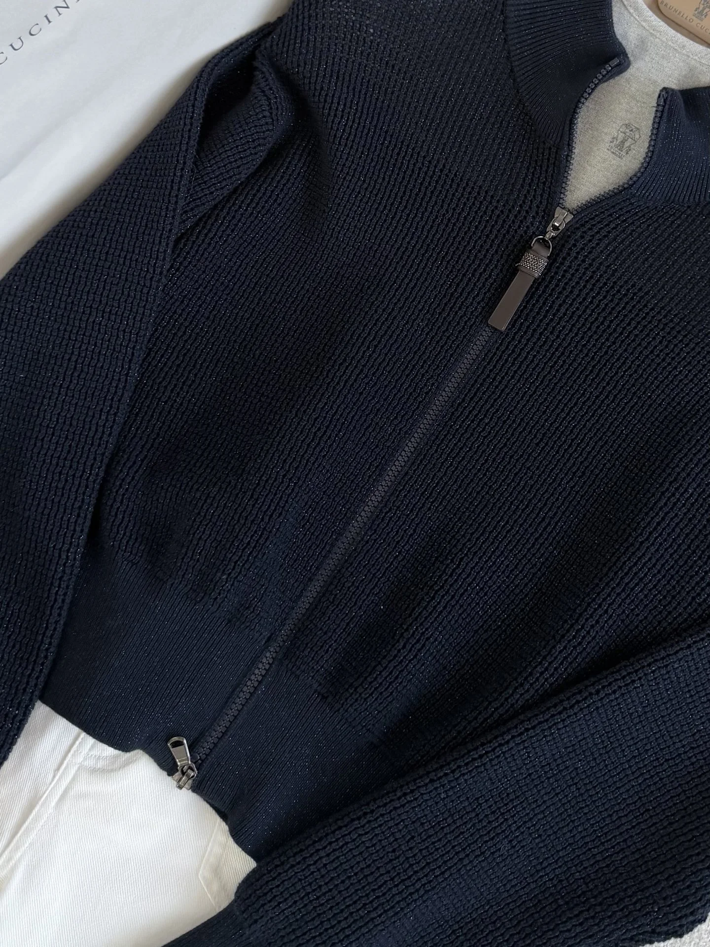 BALENCIAGA Sweaters Navy-Gray S-L B55202609061555 - Image 4