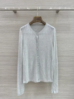 BALENCIAGA Sweaters Silver Wool Gray M C55202609062041
